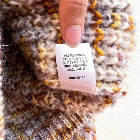 Ulla Johnson Rosina Colorful Puff Sleeve Crew Neck Alpaca Blend Knit Sweater M/L - Picture 11 of 12